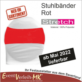 Stuhlband inkl. Reinigung - Rot -